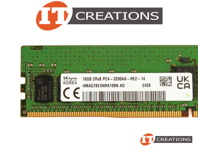 SK HYNIX 16GB PC4-25600AA-R DDR4-3200AA-R REGISTERED ECC 2RX8 CL22 288 PIN 1.20V MEMORY MODULE ( PC4-3200AA-R ) video