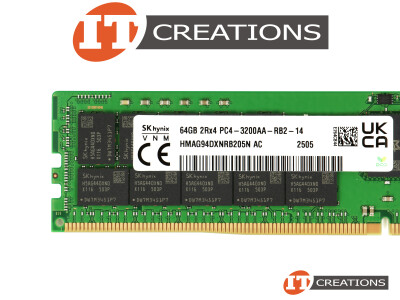 SK HYNIX 64GB PC4-25600AA-R DDR4-3200AA-R REGISTERED ECC 2RX4 CL22 288 PIN 1.20V MEMORY MODULE ( PC4-3200AA-R ) video