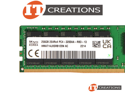 SK HYNIX 256GB PC4-25600 DDR4-3200 REGISTERED ECC 8RX4 CL22 288 PIN 1.2V MEMORY MODULE video