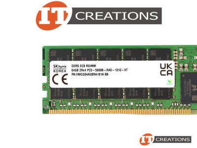 SK HYNIX 64GB PC5-44800 DDR5-5600B-R REGISTERED ECC / EC8 2RX4 CL46 288 PIN 1.1V MEMORY MODULE ( PC5-5600B-R ) ( ERROR CORRECTION CODE 80 BIT ) video