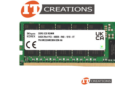SK HYNIX 64GB PC5-38400B-R DDR5-4800B-R REGISTERED ECC 2RX4 CL40 288 PIN 1.1V MEMORY MODULE ( PC5-4800B-R ) video