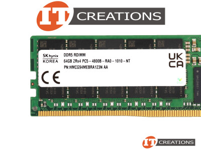 SK HYNIX 64GB PC5-38400B-R DDR5-4800B-R REGISTERED ECC 2RX4 CL40 288 PIN 1.1V MEMORY MODULE ( PC5-4800B-R ) video