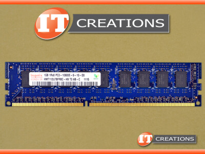 HYNIX 1GB PC3-10600E DDR3-1333 UNBUFFERED ECC 1RX8 CL9 240 PIN 1.5V MEMORY MODULE video