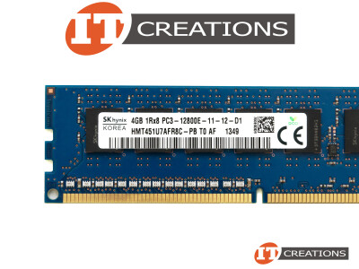 SK HYNIX 4GB PC3-12800E DDR3-1600 UNBUFFERED ECC 1RX8 CL11 240 PIN 1.5V MEMORY MODULE video