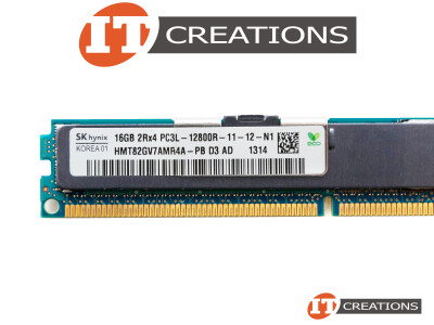 SK HYNIX 16GB PC3L-12800R DDR3-1600 REGISTERED ECC 2RX4 CL11 240 PIN 1.35V LOW VOLTAGE VERY LOW PROFILE MEMORY MODULE VLP video