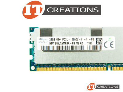 SK HYNIX 32GB PC3L-12800L DDR3-1600 LOAD REDUCED 4RX4 CL11 240 PIN 1.35V LOW VOLTAGE MEMORY MODULE LRDIMM video