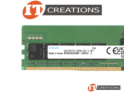 DELL COMPATIBLE 32GB PC4-25600AA-R DDR4-3200AA-R REGISTERED ECC 2RX8 CL22 288 PIN 1.20V MEMORY MODULE ( PC4-3200AA-R ) video