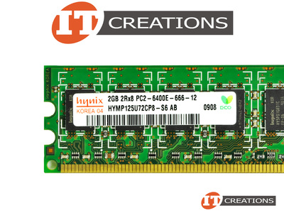 HYNIX 2GB PC2-6400E DDR2-800 UNBUFFERED ECC 2RX8 CL5 240 PIN 1.8V MEMORY MODULE video