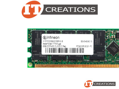 INFINEON 2GB PC-3200R DDR-400 REGISTERED ECC 2RX4 CL3 184 PIN MEMORY MODULE  ( KIT 379300-B21 ) video