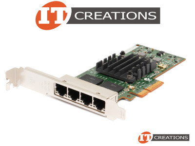INTEL I340-T4 NETWORK CARD PCI-E 2.0 X4 10 / 100 / 1000 QUAD PORT GIGABIT ETHERNET SERVER ADAPTER video
