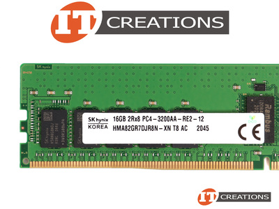 DELL COMPATIBLE 16GB PC4-25600 DDR4-3200AA-R REGISTERED ECC 2RX8 CL22 288 PIN 1.20V MEMORY MODULE ( PC4-3200AA-R ) video
