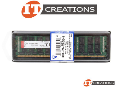 KINGSTON 64GB PC4-21300 DDR4-2666 LOAD REDUCED ECC 4RX4 CL19 1.2V 288 PIN MEMORY MODULE LRDIMM ( PC4-2666 ) ( KTD-PE426LQ/64G ) video