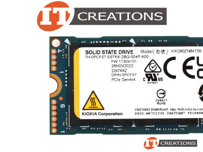 KXG80ZN84T09-DELL - New Bulk - Kioxia 4096GB 112-Layer TLC PCIE