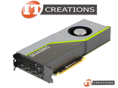 DELL NVIDIA QUADRO RTX 6000 TURING GPU 24GB 4608 CUDA CORES MEMORY INTERFACE 384 BIT GDDR6 MEMORY BANDWIDTH 672GB/S PCI-E 3.0 X16 GRAPHICS PROCESSING UNIT VIDEO CARD - TENSOR CORES 576 RT CORES 72 video