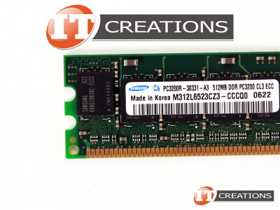 SAMSUNG 512MB PC3200 REGISTERED ECC DDR-400 MEMORY MODULE video