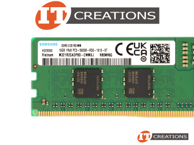 SAMSUNG 16GB PC5-44800 DDR5-5600B-R REGISTERED ECC / EC8 1RX8 CL46 288 PIN 1.1V MEMORY MODULE ( PC5-5600B-R ) ( ERROR CORRECTION CODE 80 BIT ) video