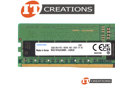 SAMSUNG 32GB PC5-38400 DDR5-4800 REGISTERED ECC 2RX8 CL40 288 PIN 1.1V MEMORY MODULE ( PC5-4800 ) video