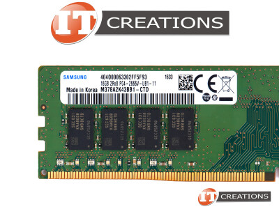 SAMSUNG 16GB PC4-21300V-U DDR4-2666V-U UNBUFFERED NON ECC 2RX8 CL19 288 PIN 1.20V MEMORY MODULE ( PC4-2666V-U ) video
