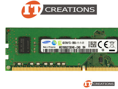 SAMSUNG 4GB PC3-12800U DDR3-1600 UNBUFFERED NON ECC 2RX8 CL11 240 PIN 1.5V MEMORY MODULE video