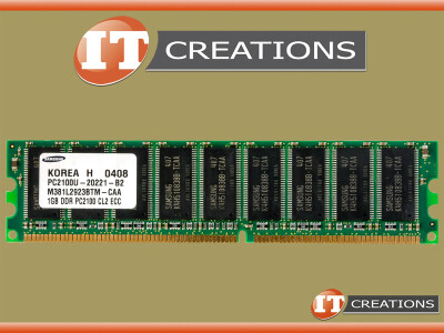 SAMSUNG 1GB PC-2100U DDR-266 UNBUFFERED ECC CL2 184 PIN MEMORY MODULE video