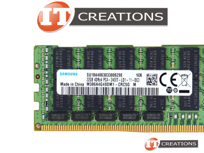 SAMSUNG 32GB PC4-19200 DDR4-2400T-L LOAD REDUCED ECC 4DRX4 CL17 288 PIN 1.20V MEMORY MODULE LRDIMM ( PC4-2400T-L ) video