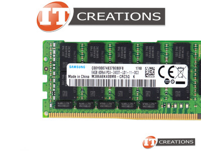SAMSUNG 64GB PC4-19200 DDR4-2400T-L LOAD REDUCED ECC 4DRX4 CL17 288 PIN 1.20V MEMORY MODULE LRDIMM ( PC4-2400T-L ) video