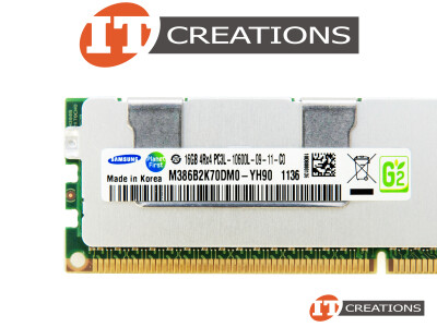 SAMSUNG 16GB PC3L-10600L DDR3-1333 LOAD REDUCED 4RX4 CL9 240 PIN 1.35V LOW VOLTAGE MEMORY MODULE video