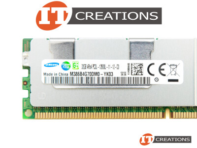 SAMSUNG 32GB PC3L-12800L DDR3-1600 LOAD REDUCED 4RX4 CL12 240 PIN 1.35V LOW VOLTAGE MEMORY MODULE video