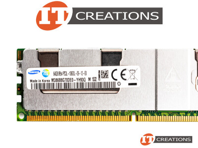 SAMSUNG 64GB PC3L-10600L DDR3-1333 LOAD REDUCED 8RX4 CL9 240 PIN 1.35V LOW VOLTAGE MEMORY MODULE LRDIMM video