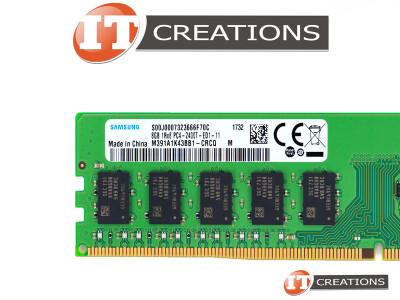 SAMSUNG 8GB PC4-19200 DDR4-2400T-E UNBUFFERED ECC 1RX8 CL17 288 PIN 1.20V MEMORY MODULE ( PC4-2400T-R ) video