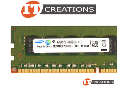 SAMSUNG 4GB PC3-10600E DDR3-1333 UNBUFFERED ECC 2RX8 CL9 240 PIN MEMORY video