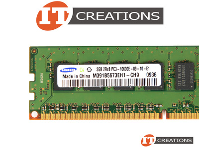 SAMSUNG 2GB PC3-10600E DDR3-1333 UNBUFFERED ECC 2RX8 CL9 240 PIN 1.5V MEMORY MODULE video
