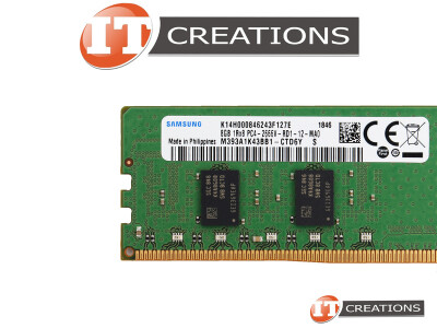 SAMSUNG 8GB PC4-21300 DDR4-2666V-R REGISTERED ECC 1RX8 CL19 288 PIN 1.20V MEMORY MODULE ( PC4-2666V-R ) video
