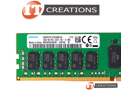 SAMSUNG 16GB PC4-19200 DDR4-2400T-R REGISTERED ECC 1RX4 CL17 288 PIN 1.20V MEMORY MODULE ( PC4-2400T-R ) video
