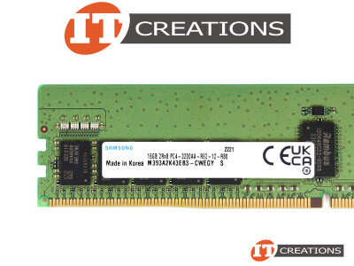 SAMSUNG 16GB PC4-25600AA-R DDR4-3200AA-R REGISTERED ECC 2RX8 CL22 288 PIN 1.20V MEMORY MODULE ( PC4-3200AA-R ) video