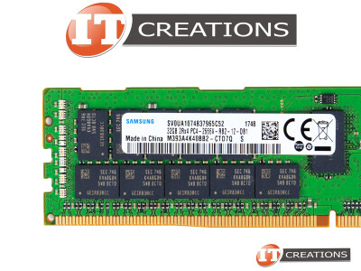 SAMSUNG 32GB PC4-21300 DDR4-2666V-R REGISTERED ECC 2RX4 CL19 288 PIN 1.20V MEMORY MODULE ( PC4-2666V-R ) video