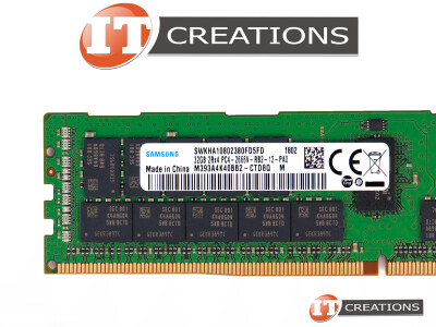 SAMSUNG 32GB PC4-21300 DDR4-2666V-R REGISTERED ECC 2RX4 CL19 288 PIN 1.20V MEMORY MODULE ( PC4-2666V-R ) video