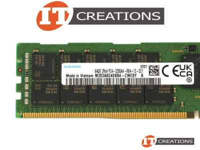 SAMSUNG 64GB PC4-25600AA-R DDR4-3200AA-R REGISTERED ECC 2RX4 CL22 288 PIN 1.20V MEMORY MODULE ( PC4-3200AA-R ) video