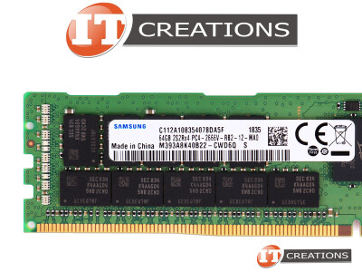 SAMSUNG 64GB PC4-21300 DDR4-2666V-R REGISTERED ECC 2S2RX4 CL19 288 PIN 1.20V MEMORY MODULE ( PC4-2666V-R ) video