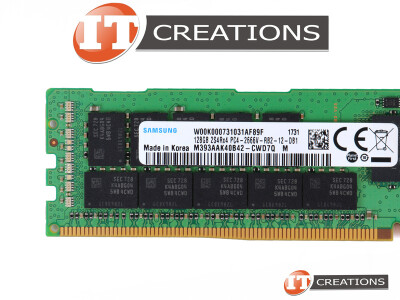 SAMSUNG 128GB PC4-21300V-R DDR4-2666V-R REGISTERED ECC 2S4RX4 CL19 288 PIN 1.20V MEMORY MODULE ( PC4-2666V-R ) video