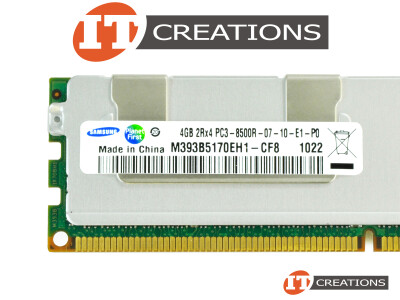 SAMSUNG 4GB PC3-8500R DDR3-1066 REGISTERED ECC 2RX4 CL7 240 PIN 1.5V MEMORY MODULE video