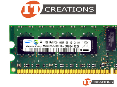 SAMSUNG 4GB PC3-10600R DDR3-1333 REGISTERED ECC 1RX4 CL9 240 PIN MEMORY MODULE video
