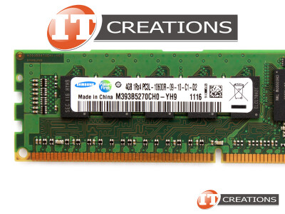 SAMSUNG 4GB PC3L-10600R DDR3-1333 REGISTERED ECC 1RX4 CL9 240 PIN 1.35V LOW VOLTAGE MEMORY MODULE video