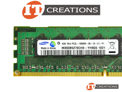 SAMSUNG 4GB PC3L-10600R DDR3-1333 REGISTERED ECC 1RX4 CL9 240 PIN 1.35V LOW VOLTAGE MEMORY MODULE video