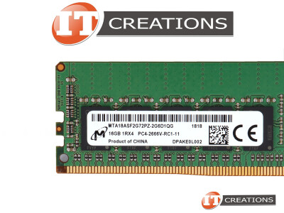 SUPERMICRO / MICRON 16GB PC4-21300 DDR4-2666V-R REGISTERED ECC 1RX4 CL19 288 PIN 1.20V MEMORY MODULE ( PC4-2666V-R ) video