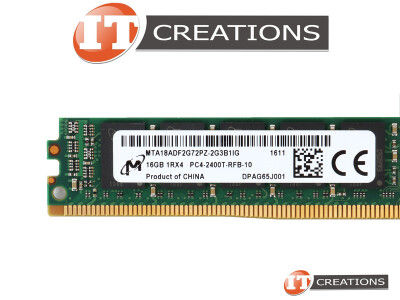 SUPERMICRO / MICRON 16GB PC4-19200 DDR4-2400T-R REGISTERED ECC 1RX4 CL17 288 PIN 1.20V VERY LOW PROFILE MEMORY MODULE VLPDIMM VLPRDIMM RDIMM ( PC4-2400T-R ) video