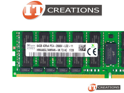 SUPERMICRO / SK HYNIX 64GB PC4-21300 DDR4-2666V-L LOAD REDUCED ECC 4DRX4 CL19 288 PIN 1.20V MEMORY MODULE LRDIMM ( PC4-2666V-L ) video