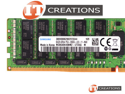 SUPERMICRO / SAMSUNG 64GB PC4-21300 DDR4-2666V-L LOAD REDUCED 4DRX4 CL19 288 PIN 1.20V MEMORY MODULE LRDIMM ( PC4-2666V-L TRUDDR4 4RX4 ) video