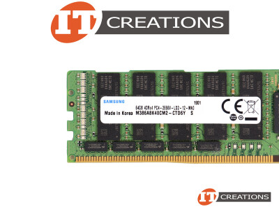SUPERMICRO 64GB PC4-21300 DDR4-2666V-L LOAD REDUCED 4DRX4 CL19 288 PIN 1.20V MEMORY MODULE LRDIMM ( PC4-2666V-L ) ( 4RX4 ) video