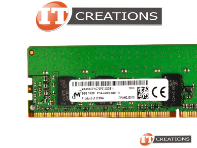 SUPERMICRO / MICRON 8GB PC4-19200 DDR4-2400T-R REGISTERED ECC 1RX8 CL17 288 PIN 1.20V MEMORY MODULE ( PC4-2400T-R ) video